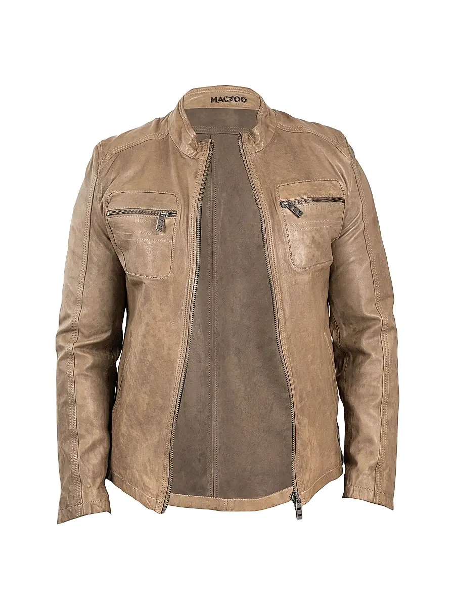 Men's Leather Jacket - Brown Men's Leather Jacket - Brown