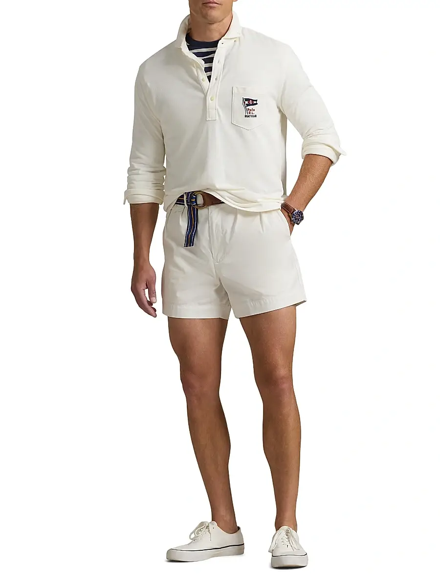 Polo Ralph Lauren Men's Nautical-Embroidered Mesh Polo Shirt - Nevis | Thumbnail 2