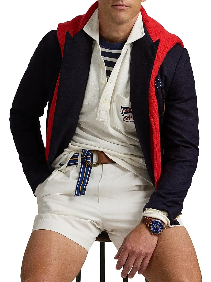 Polo Ralph Lauren Men's Nautical-Embroidered Mesh Polo Shirt - Nevis | Thumbnail 6