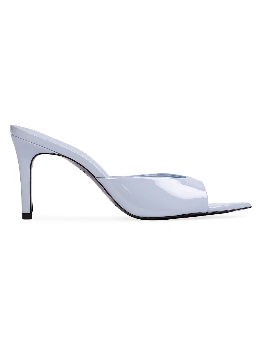 Black Suede Studio Women's Brea 80MM Patent Leather Mules - Sky Blue - Size 11 | Image 1 Black Suede Studio Women's Brea 80MM Patent Leather Mules - Sky Blue - Size 11 | Image 1