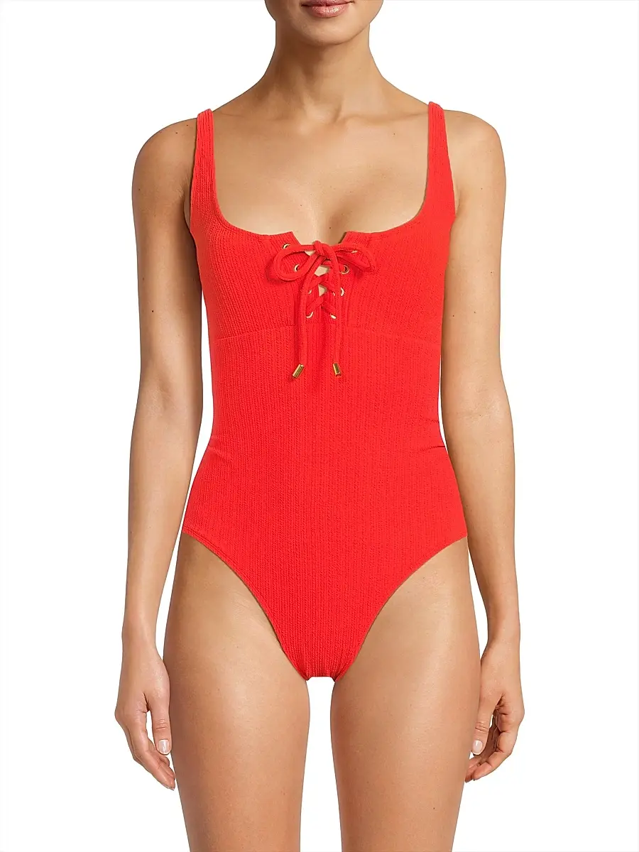 Change of Scenery Women's Textured Taylor One-Piece Swimsuit | Thumbnail 3