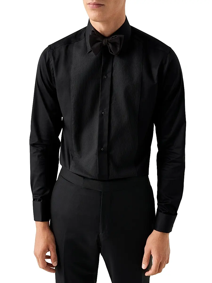 Eton Men's Slim-Fit Plissé Bib Tuxedo Shirt | Thumbnail 2 Eton Men's Slim-Fit Plissé Bib Tuxedo Shirt | Thumbnail 2