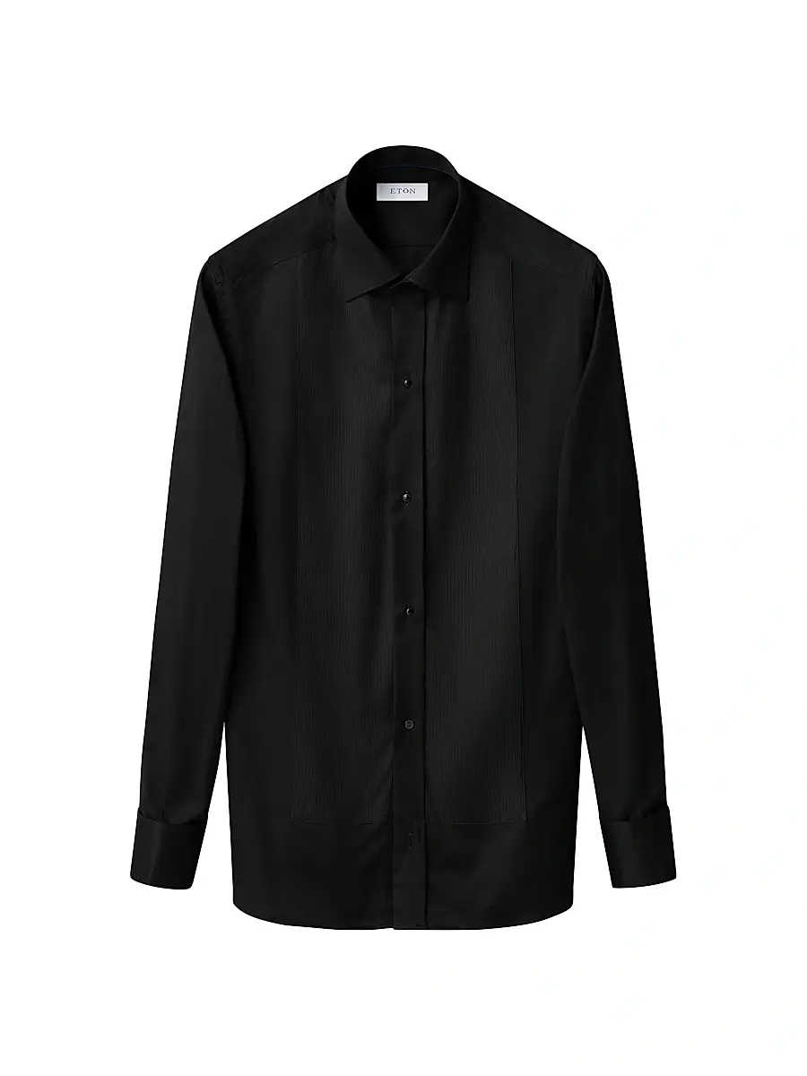 Eton Men's Slim-Fit Plissé Bib Tuxedo Shirt | Thumbnail 4 Eton Men's Slim-Fit Plissé Bib Tuxedo Shirt | Thumbnail 4