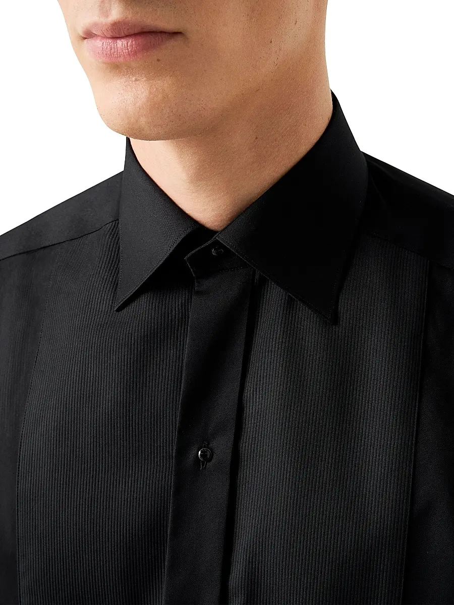 Eton Men's Slim-Fit Plissé Bib Tuxedo Shirt | Thumbnail 5 Eton Men's Slim-Fit Plissé Bib Tuxedo Shirt | Thumbnail 5