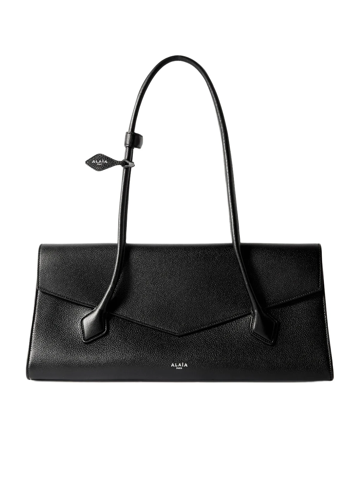Le Teckel Flap Textured-leather Shoulder Bag