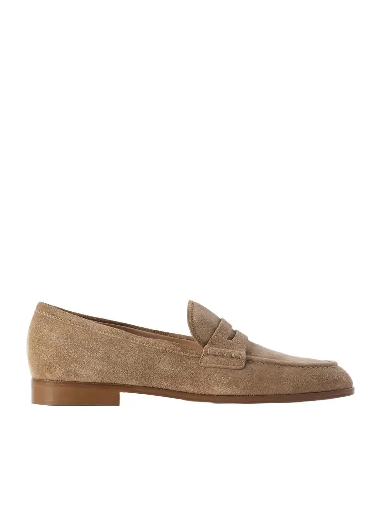 Gianvito Rossi Georgie Suede Loafers | Image 1 Gianvito Rossi Georgie Suede Loafers | Image 1