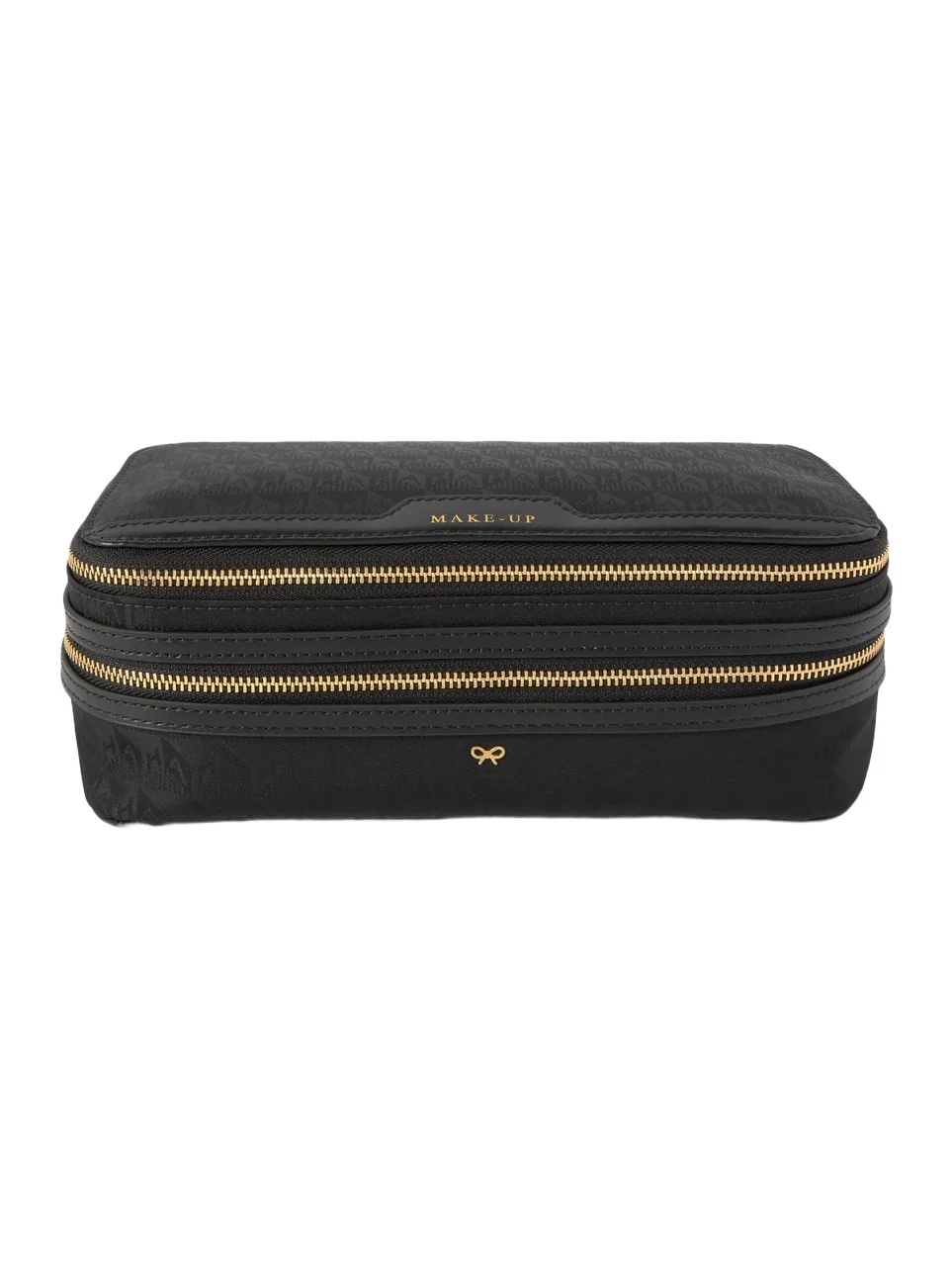 Make-up Leather-trimmed Jacquard Cosmetics Case Make-up Leather-trimmed Jacquard Cosmetics Case