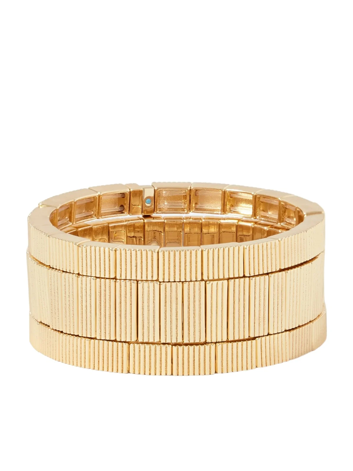 The Florentine Set Of Three Gold-tone Bracelets The Florentine Set Of Three Gold-tone Bracelets