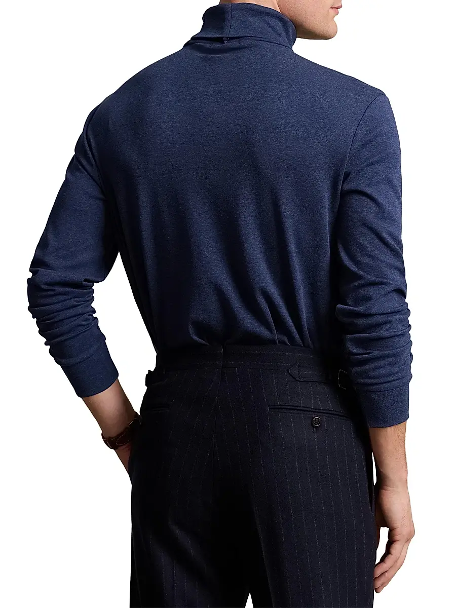 Polo Ralph Lauren Men's Cotton Turtleneck Long-Sleeve T-Shirt | Thumbnail 4 Polo Ralph Lauren Men's Cotton Turtleneck Long-Sleeve T-Shirt | Thumbnail 4