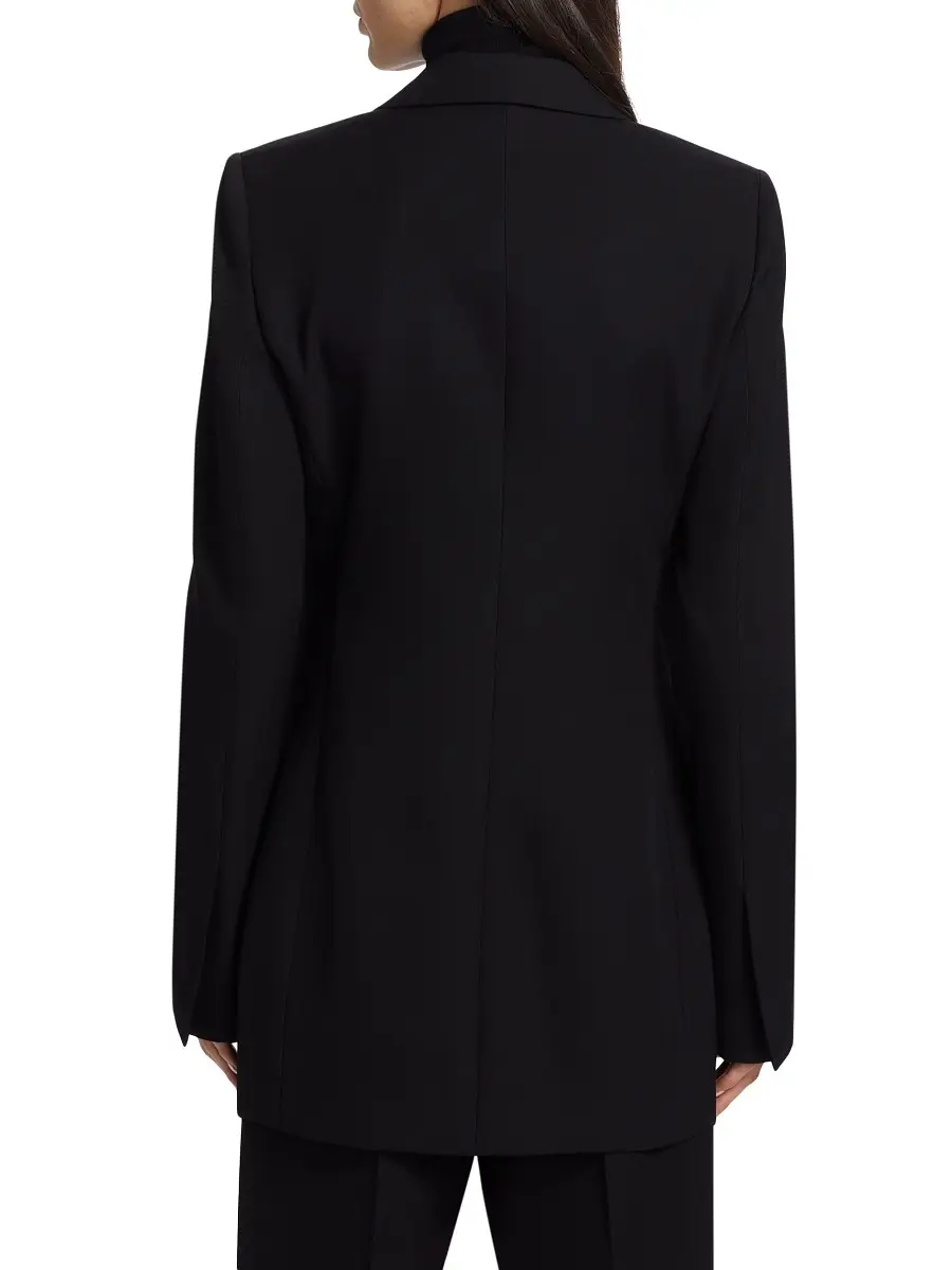 The Row Women's Lawrence Wool Jacket - Black | Thumbnail 4 The Row Women's Lawrence Wool Jacket - Black | Thumbnail 4