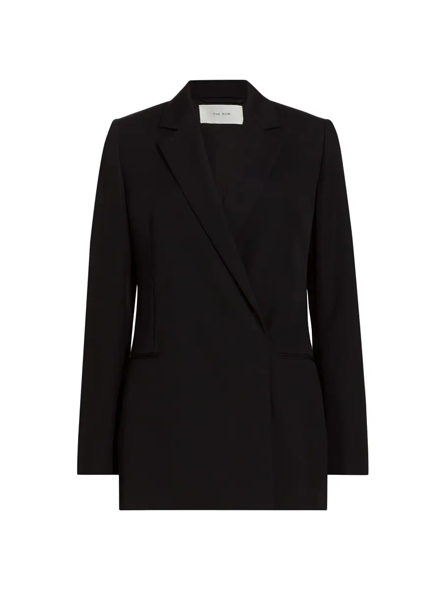 The Row Women's Lawrence Wool Jacket - Black | Thumbnail 7 The Row Women's Lawrence Wool Jacket - Black | Thumbnail 7