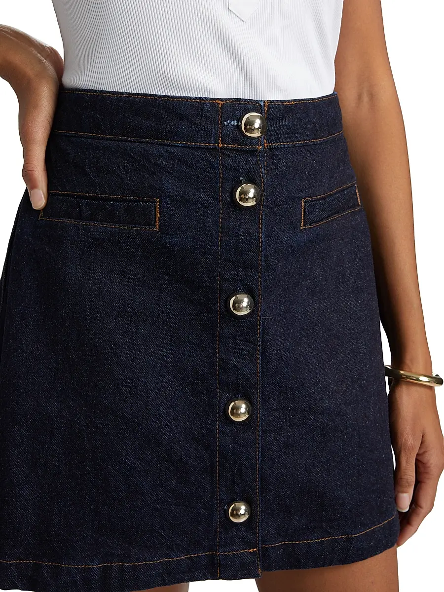 Reformation Women's Amara High-Rise Denim Miniskirt | Thumbnail 6 Reformation Women's Amara High-Rise Denim Miniskirt | Thumbnail 6