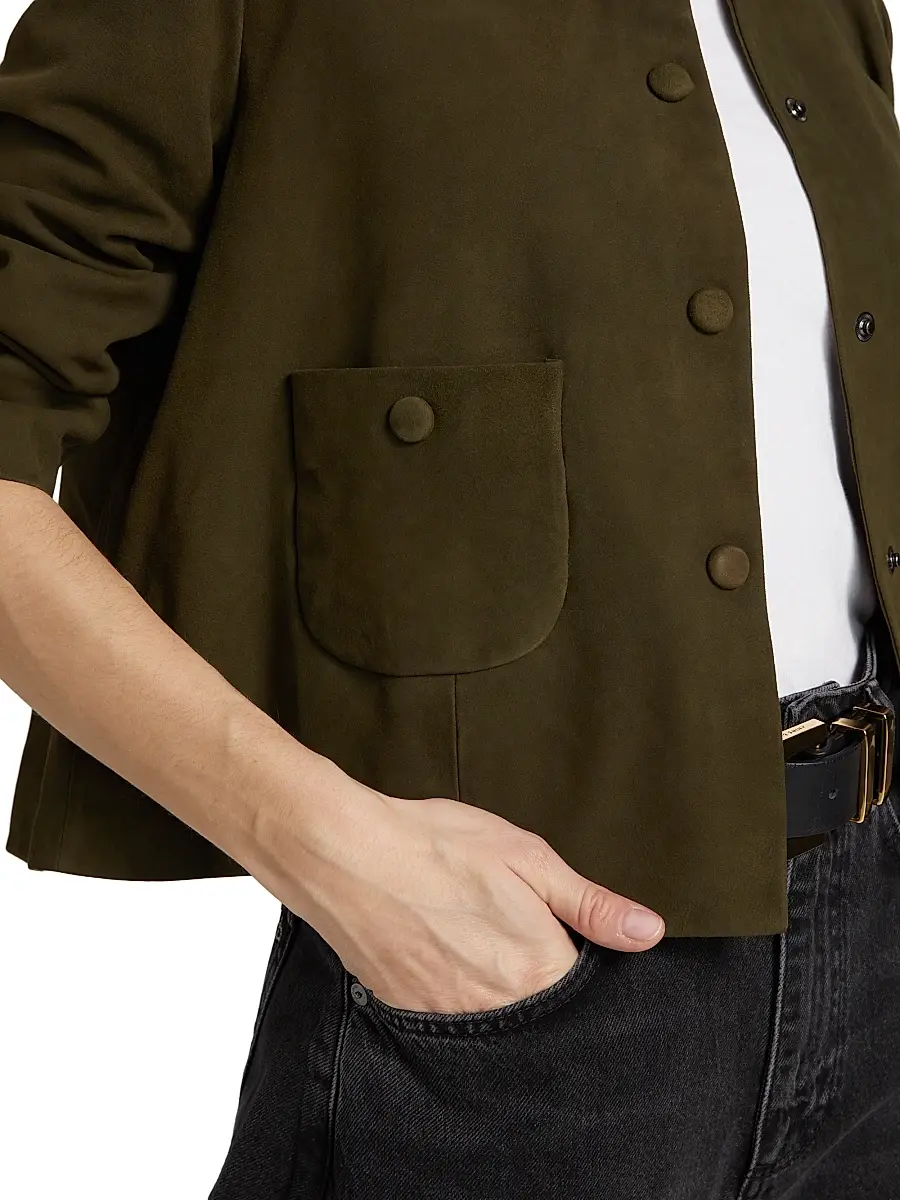 Ba&sh Women's Milos Leather Jacket | Thumbnail 6 Ba&sh Women's Milos Leather Jacket | Thumbnail 6