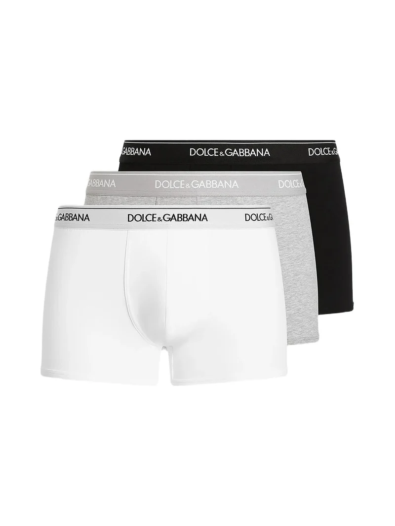 Dolce & Gabbana Men's 3-Pack Stretch Cotton Boxers