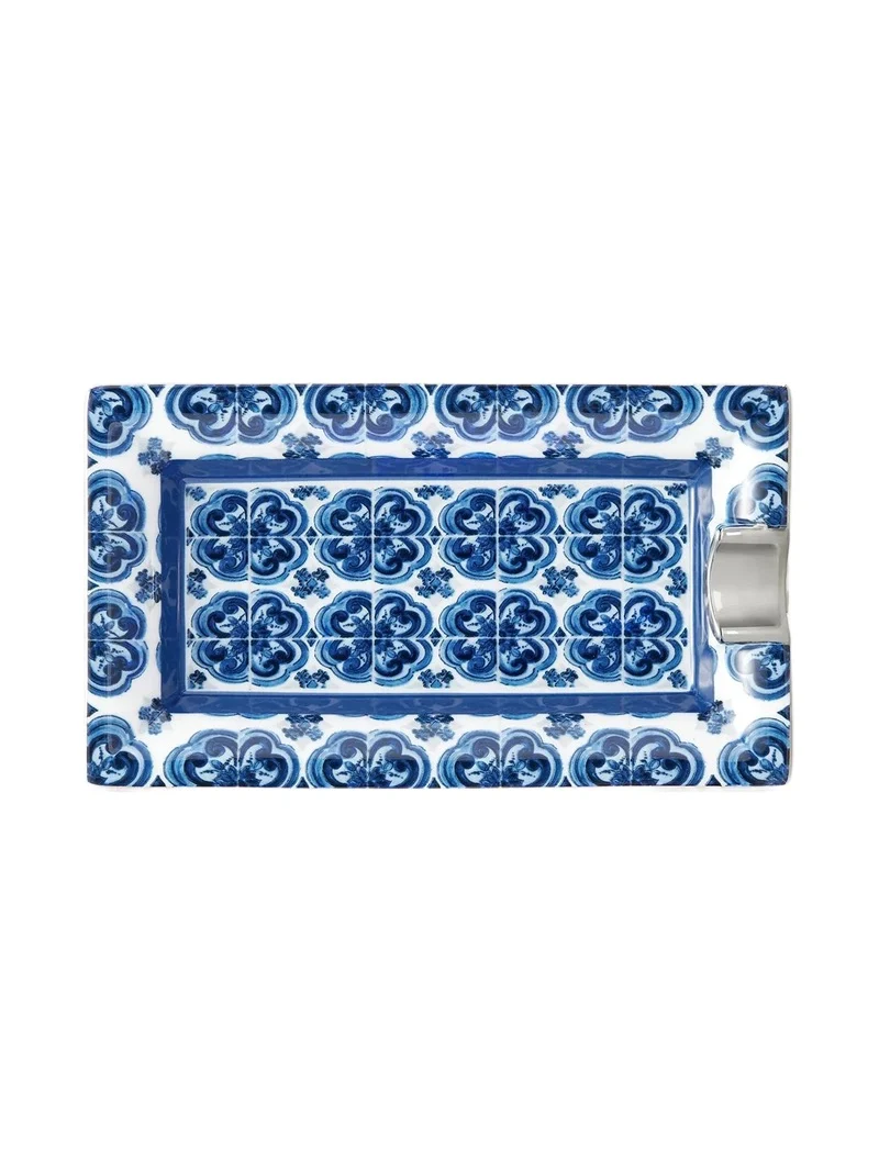 Dolce & Gabbana Blue Meditterano Rectangular Ashtray