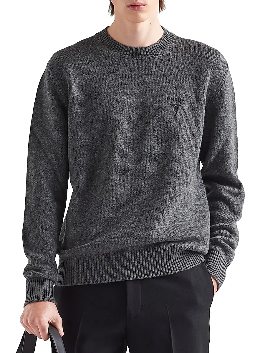 Prada Men's Cashmere Sweater | Thumbnail 2 Prada Men's Cashmere Sweater | Thumbnail 2