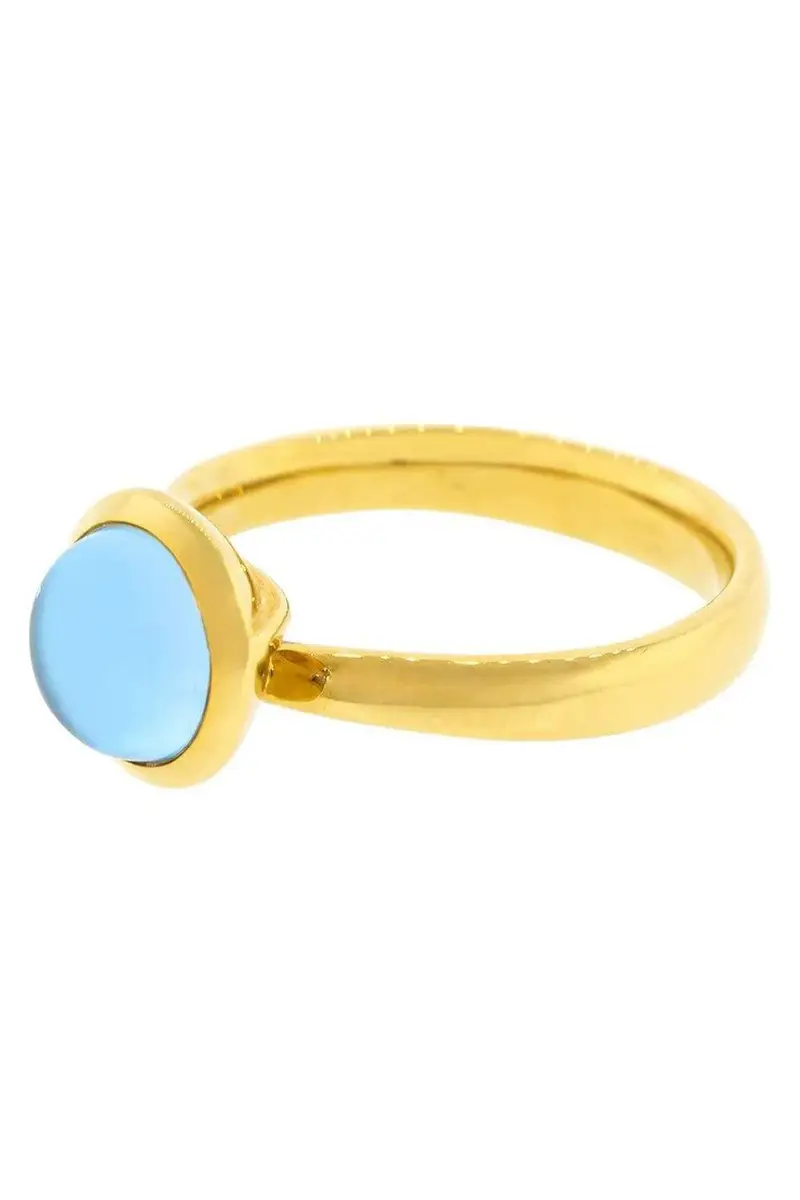 TAMARA COMOLLI Swiss Topaz Small Bouton Ring | Thumbnail 2