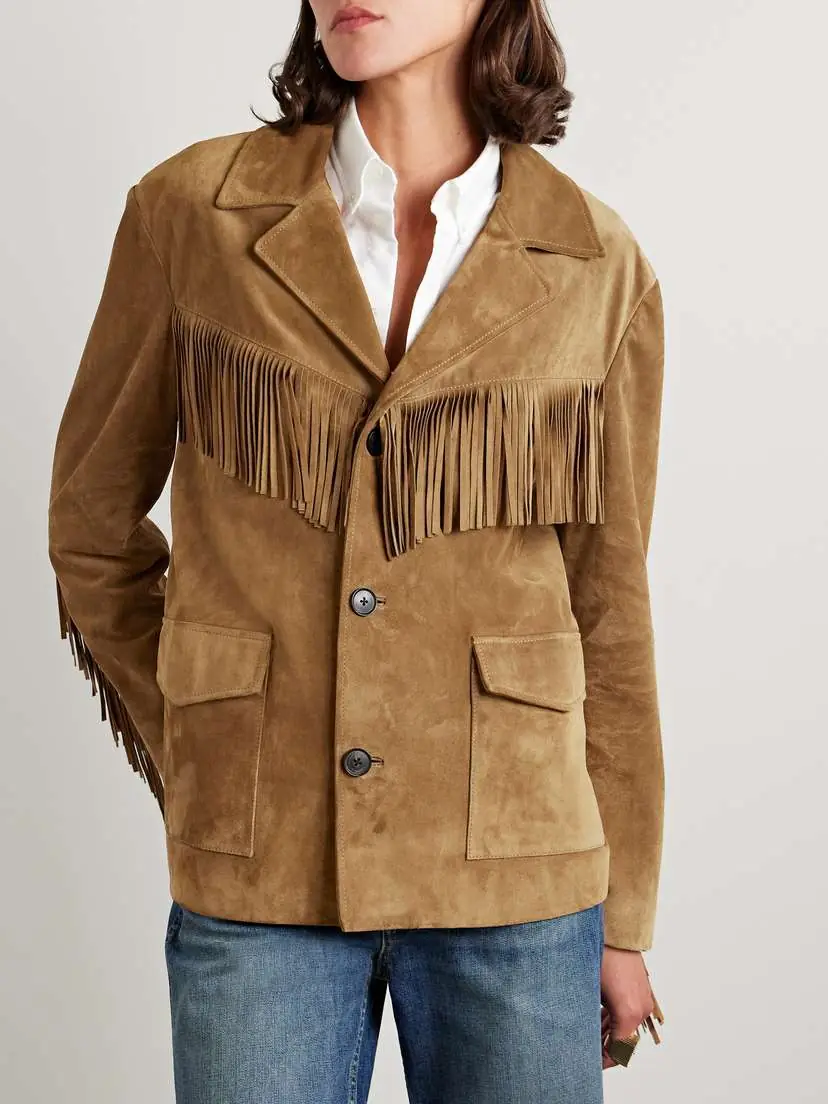 Nili Lotan Maelle Fringed Suede Jacket | Thumbnail 3 Nili Lotan Maelle Fringed Suede Jacket | Thumbnail 3
