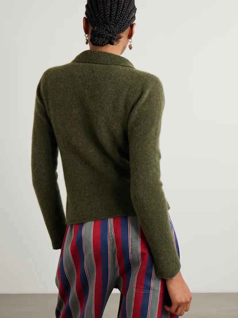 The Elder Statesman Cashmere Polo Sweater | Thumbnail 3 The Elder Statesman Cashmere Polo Sweater | Thumbnail 3