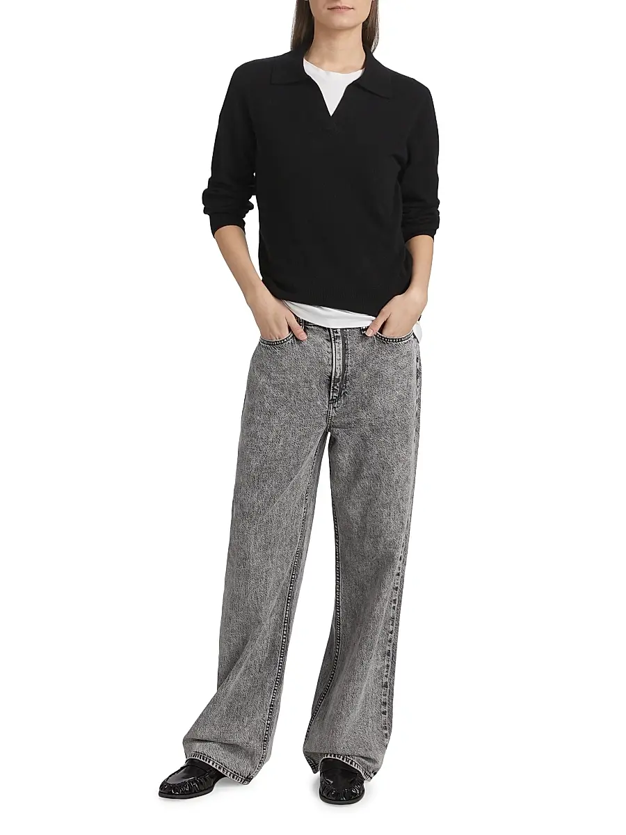 rag & bone Women's Featherweight Logan Wide-Leg Jeans | Thumbnail 2 rag & bone Women's Featherweight Logan Wide-Leg Jeans | Thumbnail 2