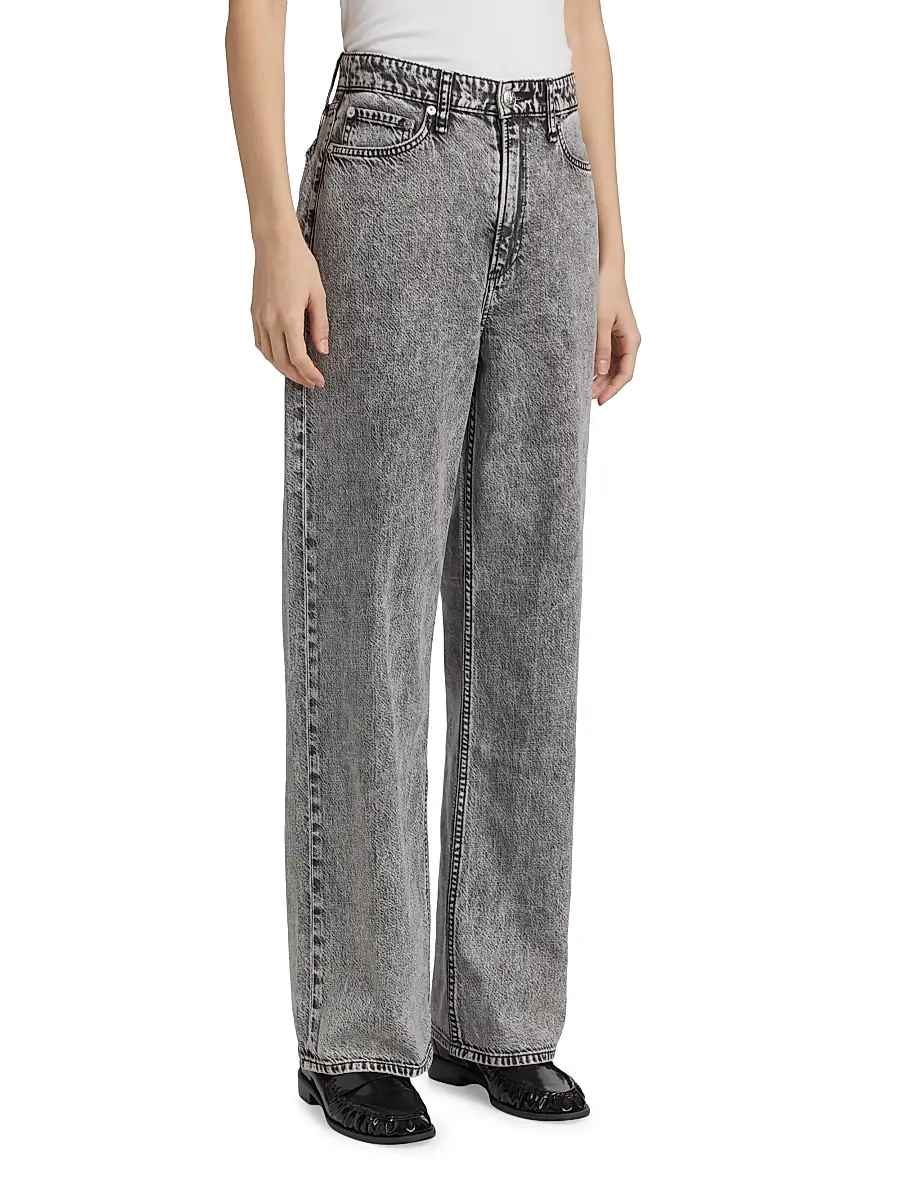 rag & bone Women's Featherweight Logan Wide-Leg Jeans | Thumbnail 4 rag & bone Women's Featherweight Logan Wide-Leg Jeans | Thumbnail 4