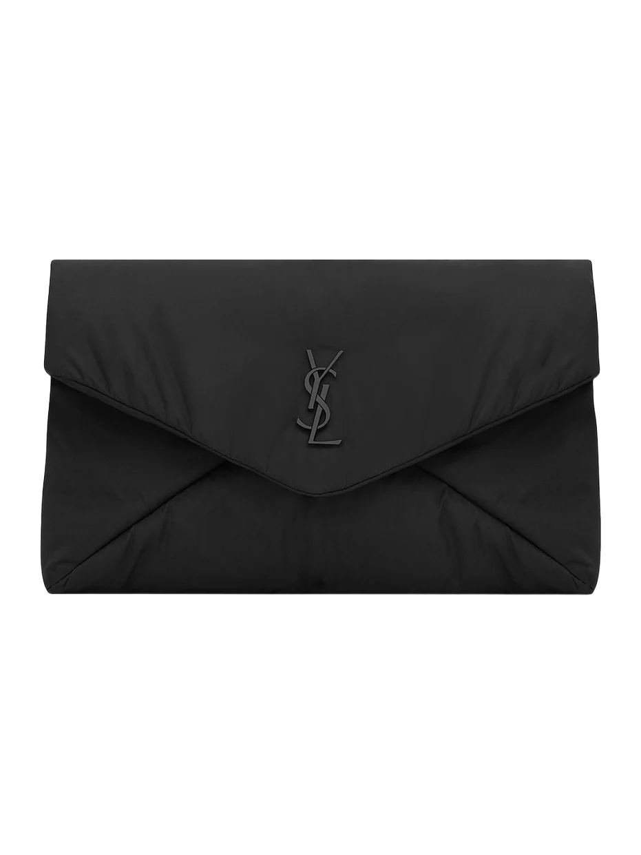 Women's Cassandre Large Envelope Pouch In Nylon - Black Women's Cassandre Large Envelope Pouch In Nylon - Black