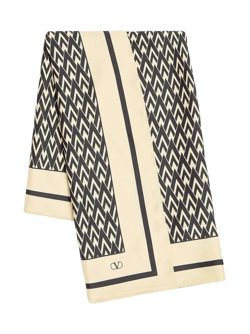 Valentino Women's Toute La V Silk Scarf