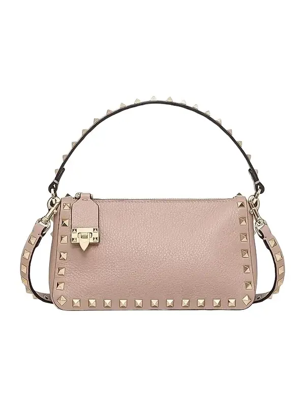 Women's Small Rockstud Grainy Calfskin Crossbody Bag Women's Small Rockstud Grainy Calfskin Crossbody Bag