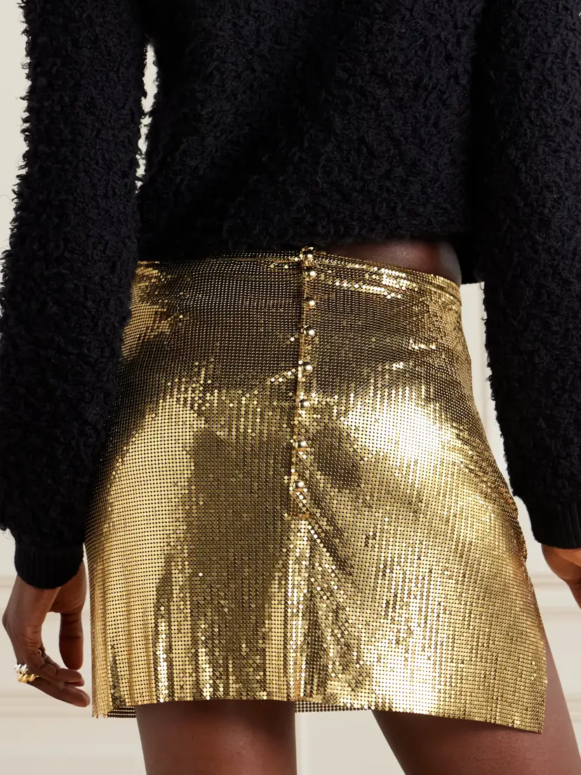 Rabanne Chainmail Mini Skirt | Thumbnail 3