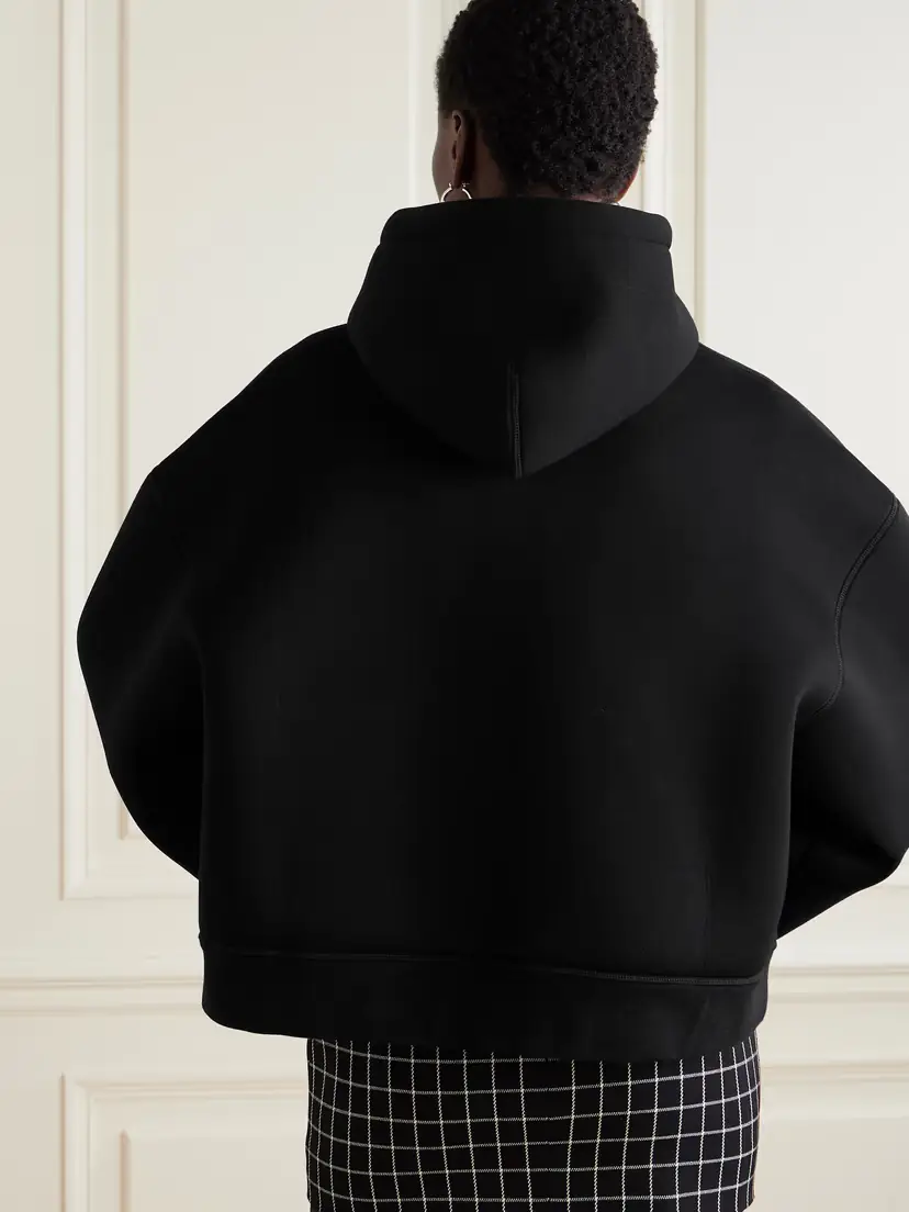 Wardrobe.NYC Oversized Bonded Cotton-jersey Hoodie | Thumbnail 3 Wardrobe.NYC Oversized Bonded Cotton-jersey Hoodie | Thumbnail 3
