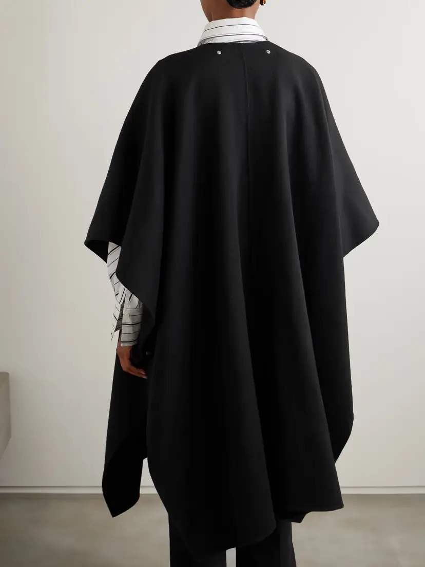 TOTEME Cape-effect Tie-neck Wool Coat | Thumbnail 4