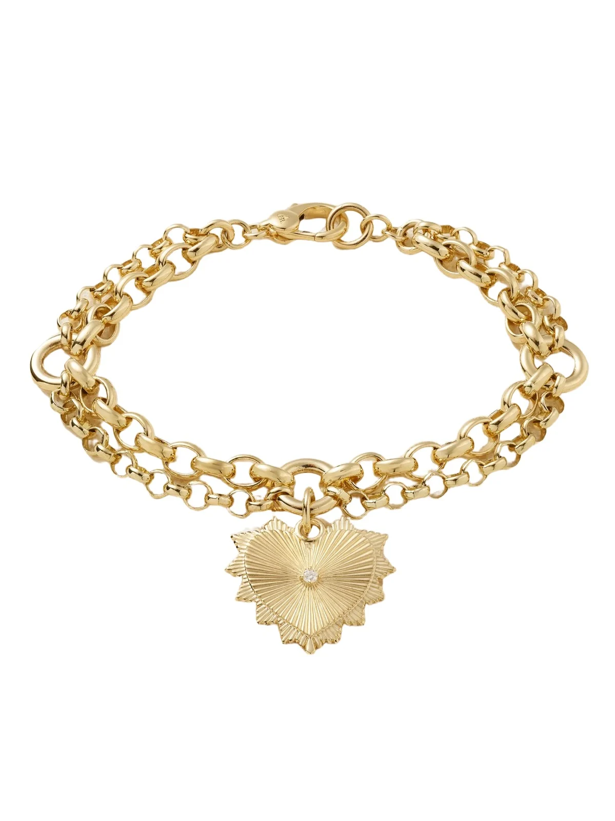 True Love 18-karat Gold Diamond Bracelet