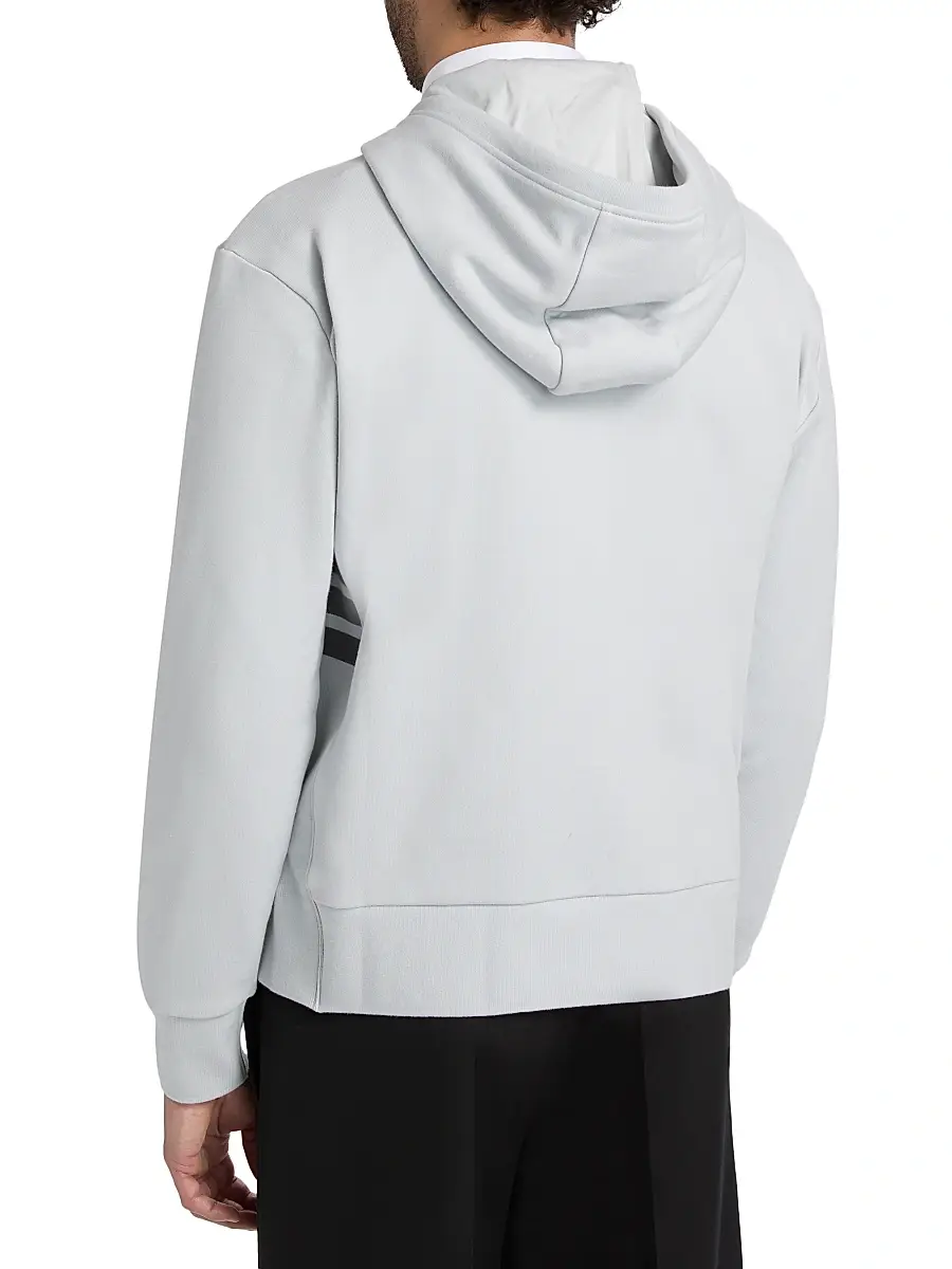 Thom Browne Men's Loopback Jersey Hoodie Jacket | Thumbnail 5 Thom Browne Men's Loopback Jersey Hoodie Jacket | Thumbnail 5