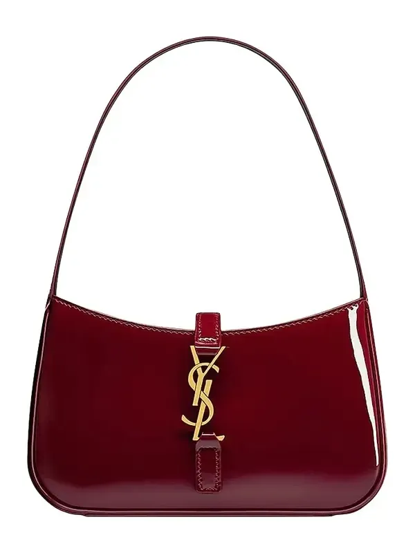 Women's Le 5 à 7 Mini Bag in Patent Leather - Grenade Women's Le 5 à 7 Mini Bag in Patent Leather - Grenade