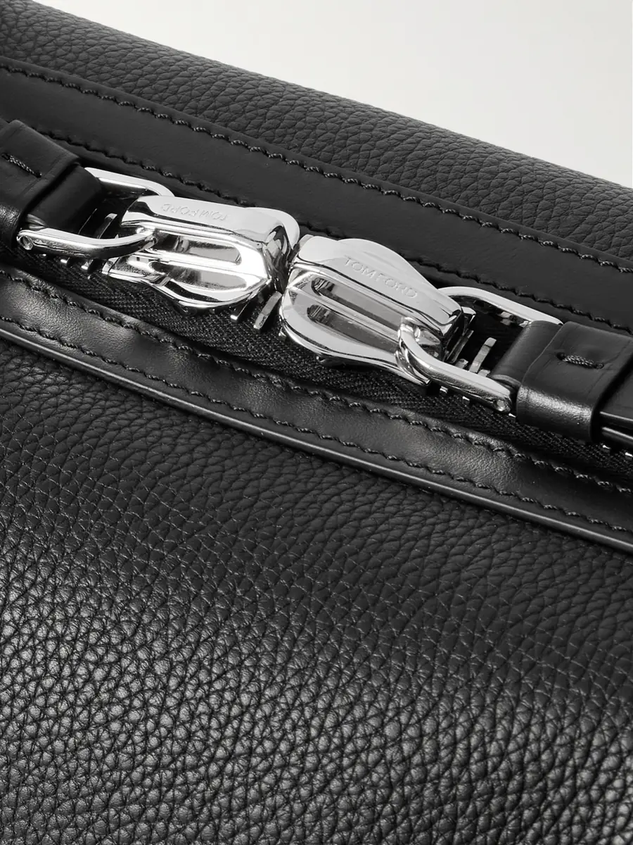 Tom Ford Buckley Full-Grain Leather Weekend Bag - Men | Thumbnail 4
