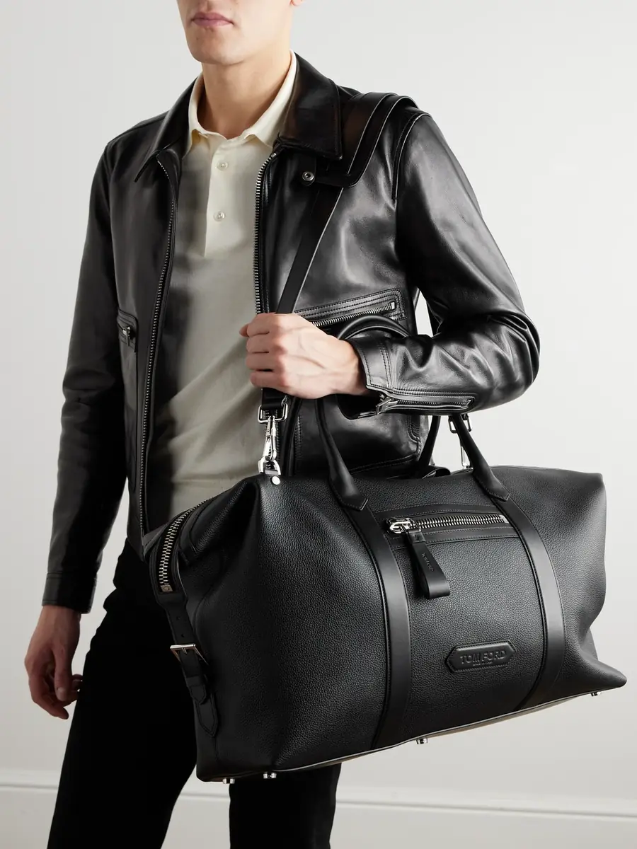 Tom Ford Buckley Full-Grain Leather Weekend Bag - Men | Thumbnail 6