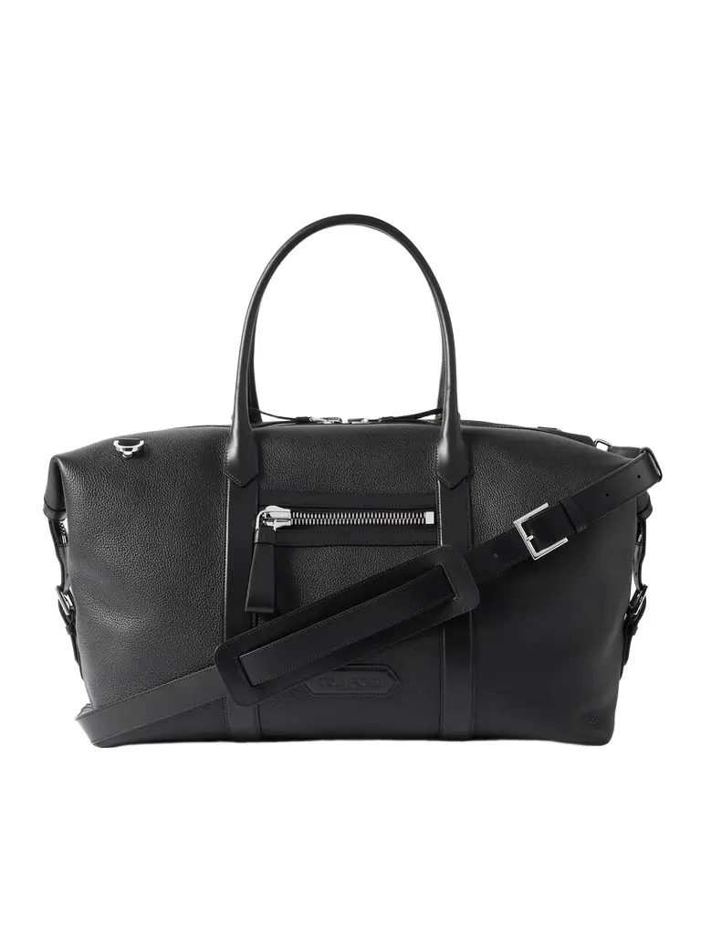 Tom Ford Buckley Full-Grain Leather Weekend Bag - Men