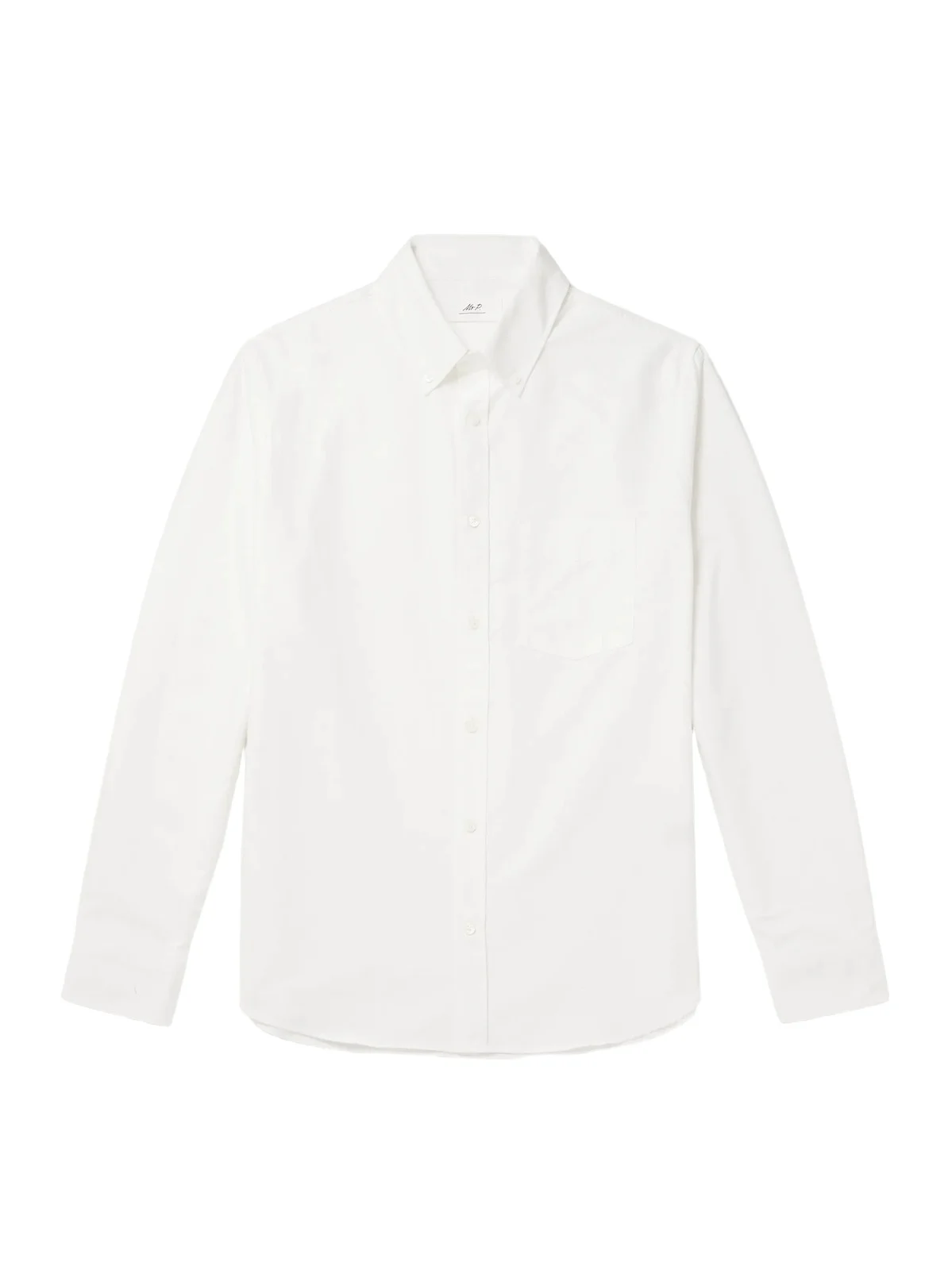 Button-Down Collar Organic Cotton Oxford Shirt - Men