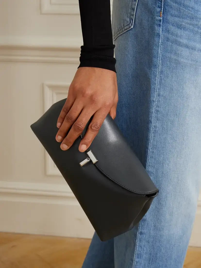 TOTEME T-lock Leather Clutch | Thumbnail 2 TOTEME T-lock Leather Clutch | Thumbnail 2