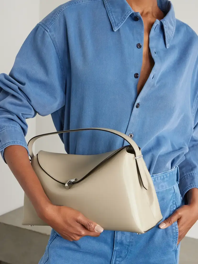 TOTEME T-lock Leather Shoulder Bag | Thumbnail 2 TOTEME T-lock Leather Shoulder Bag | Thumbnail 2