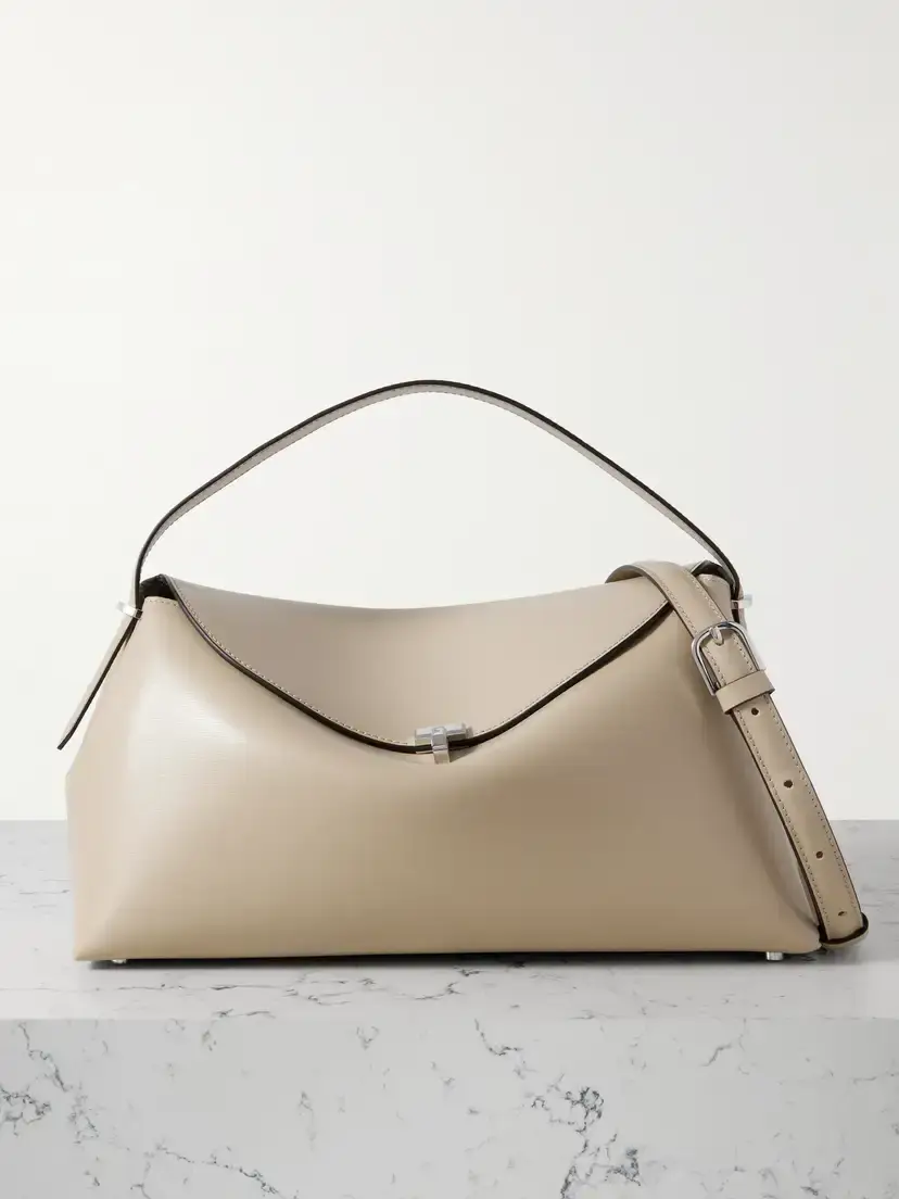 TOTEME T-lock Leather Shoulder Bag | Image 1 TOTEME T-lock Leather Shoulder Bag | Image 1