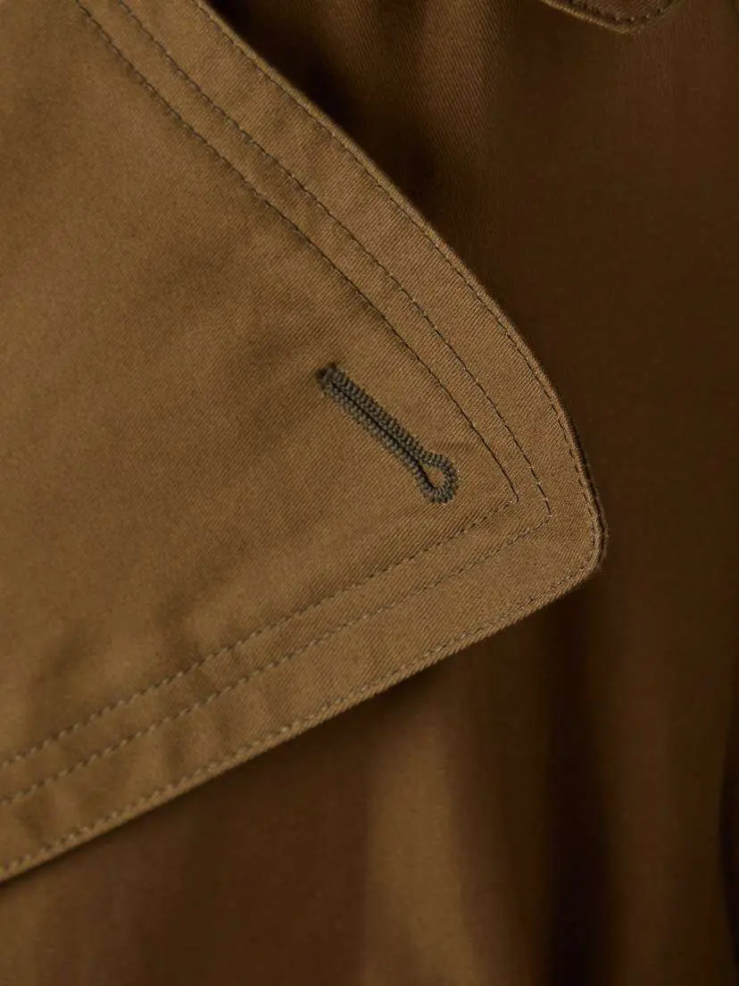 Saint Laurent Oversized Belted Cotton-twill Trench Coat - FR 34 | Thumbnail 5 Saint Laurent Oversized Belted Cotton-twill Trench Coat - FR 34 | Thumbnail 5
