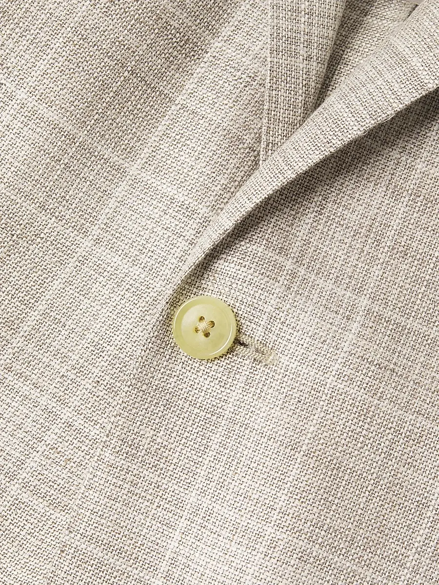 Corneliani Men's Textured Virgin Wool Jacket - Natural | Thumbnail 6 Corneliani Men's Textured Virgin Wool Jacket - Natural | Thumbnail 6
