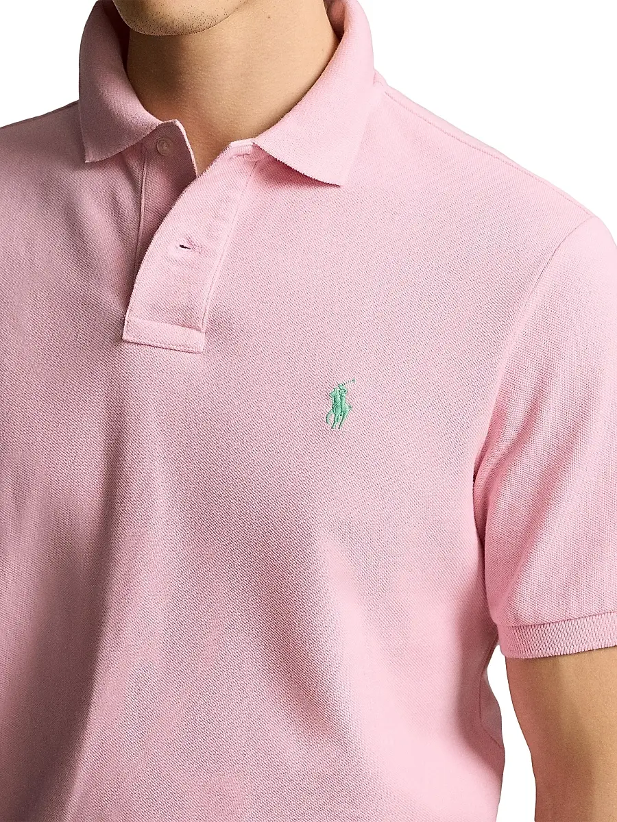 Polo Ralph Lauren Men's Cotton Polo Shirt - Garden Pink | Thumbnail 5
