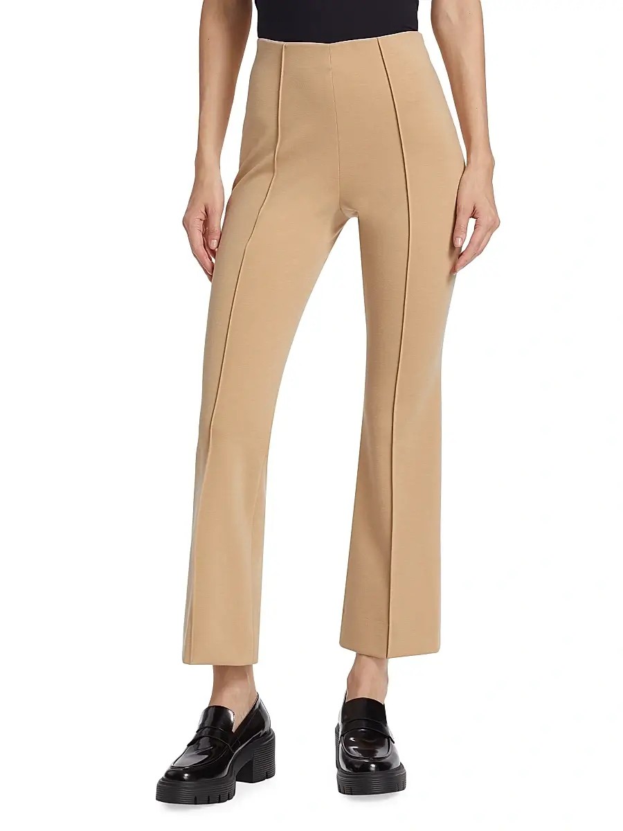 ATM Anthony Thomas Melillo Women's Ponte Kick Flare Pants - Soft Fawn | Thumbnail 3 ATM Anthony Thomas Melillo Women's Ponte Kick Flare Pants - Soft Fawn | Thumbnail 3