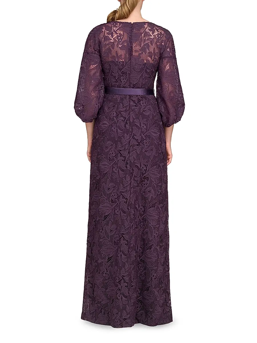 Kay Unger Women's Delaney Lace A-Line Gown | Thumbnail 3 Kay Unger Women's Delaney Lace A-Line Gown | Thumbnail 3