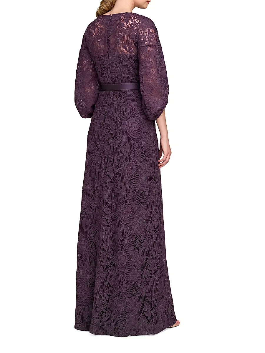 Kay Unger Women's Delaney Lace A-Line Gown | Thumbnail 5 Kay Unger Women's Delaney Lace A-Line Gown | Thumbnail 5