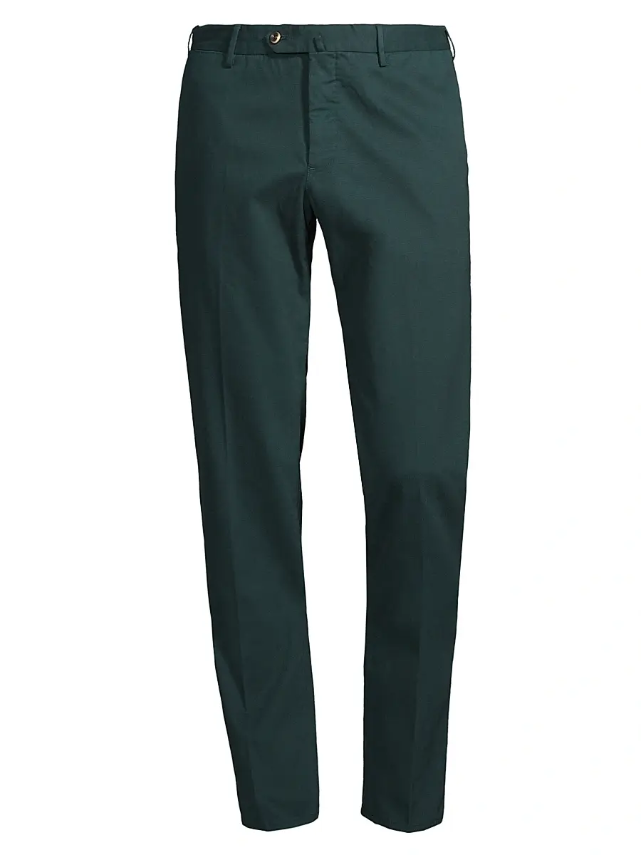 PT Torino Men's Modern Seat Stretch-Twill Slim-Fit Trousers - Dark Ocean Teal | Image 1 PT Torino Men's Modern Seat Stretch-Twill Slim-Fit Trousers - Dark Ocean Teal | Image 1