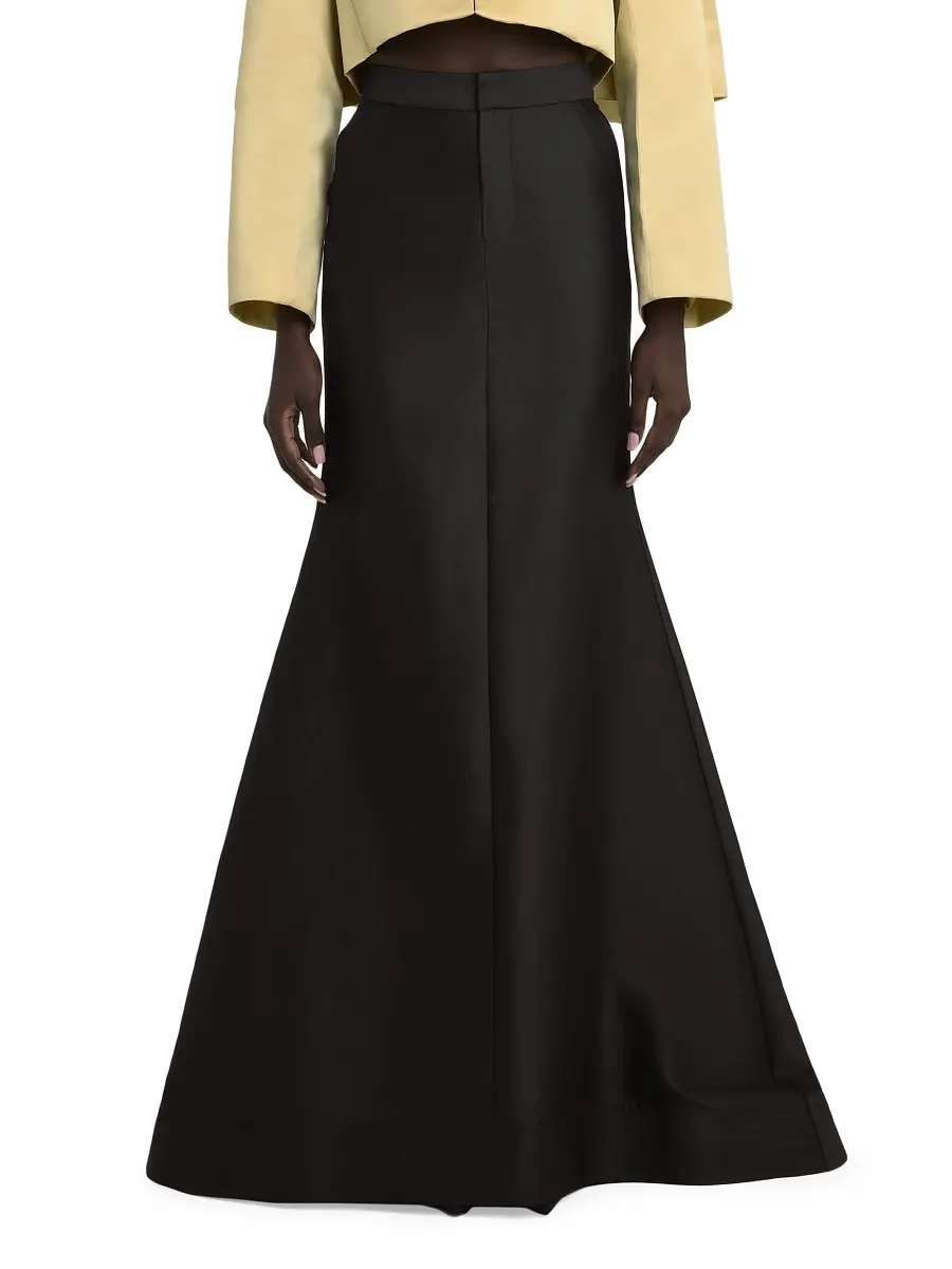 Rosie Assoulin Women's Tuxedo Trumpet Maxi Skirt - Black | Thumbnail 2 Rosie Assoulin Women's Tuxedo Trumpet Maxi Skirt - Black | Thumbnail 2