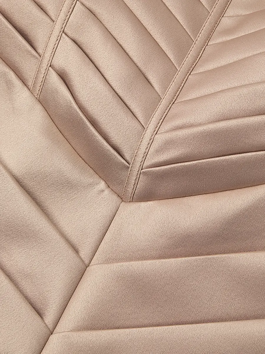 Lavish Alice Women's Pleated Bonded Satin Minidress | Thumbnail 6 Lavish Alice Women's Pleated Bonded Satin Minidress | Thumbnail 6